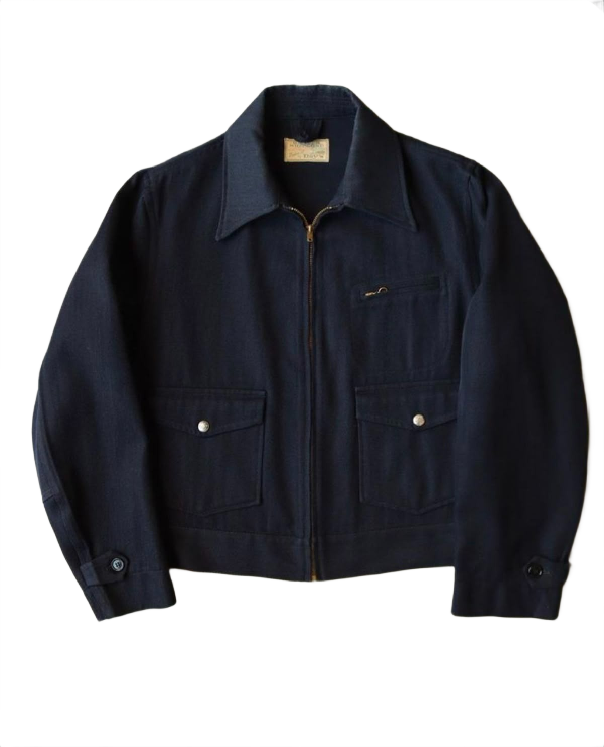 Days Ranger Navy Blue Whipcord Work Jacket